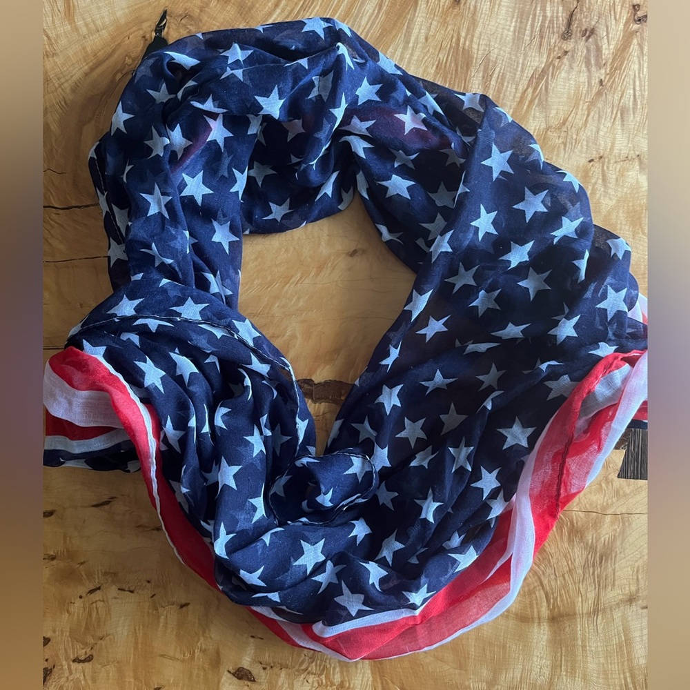 American Flag Circle Scarf